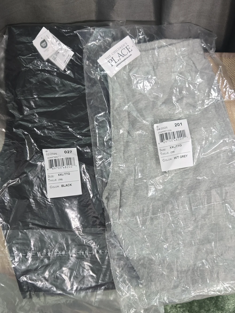The Children's Place Black & Light Grey Kids Shorts - 2 Pack